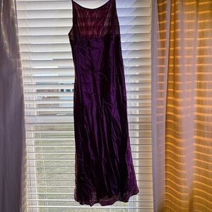 Elegant burgundy Slip nighty